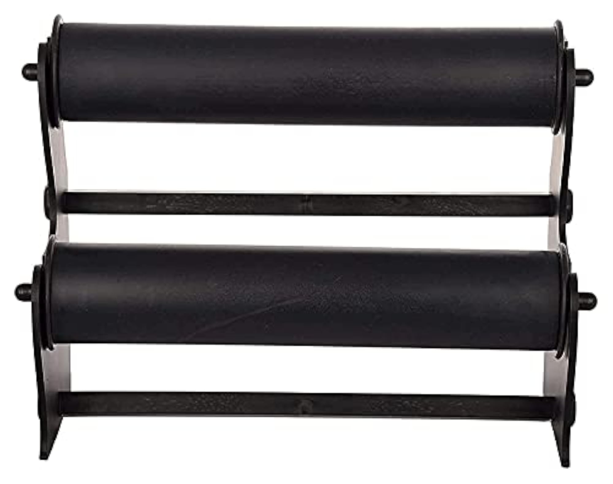 Plastic 2 Roll Bangle Display Stand, Black