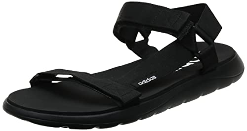 [アディダス] スポーツサンダル コンフォート サンダル HJ596 コアブラック/コアブラック/フットウェアホワイト(EG6514) 28.5 cm