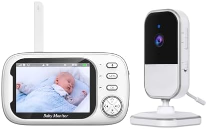 Babá Eletrônica para Bebês com Tela LCD de 3.5", Câmera Infraverm...