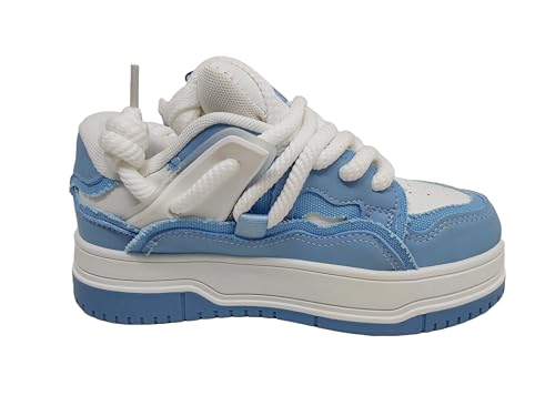 Liliana Women's Surreal-1 Flatform Low Top Lace Up Fashion Sneakers