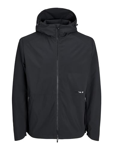 Veste Softshell JACK & JONES blouson léger rembourré noir de mi-saison pour homme