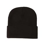 FTGNHF Gorro de punto personalizado en 24 colores, estilo moderno, for esquiar, color liso, ideal for actividades al aire libre gorro de punto(Marrone)