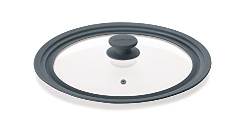 Tescoma Unicover Coperchio, Vetro/Silicone, Grigio, 28x30x32 cm