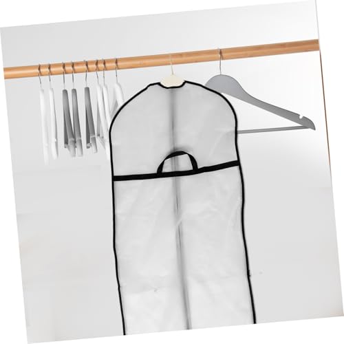 NOLITOY 2pcs Reusable Garment Bags Dust Covers for Hanging Clothes Portable Clothes Protector for Travel Storage Fits Smooth Zipper Design4