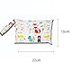 Qiantull Mini Windeltasche mit Bunte Tier-Muster Wasserdichte Wetbag Wickeltasche 22*15cm Klein Nassbeutel Windel Tasche Wet Dry Cloth Organiser Beutel für Babys Schwimmen Reisen Strand CampingApfel