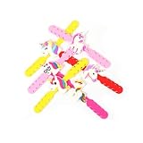 LOLIPPYY 10個 製ユニコーンデザインマスクロープ延長バックル 耳痛み軽減調節可能マスクストラップフック かわいい耳保護アクセサリー 大人