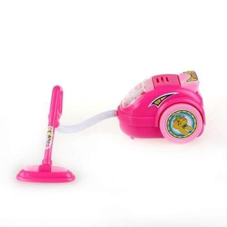 Kitchen Play Set for Girls – Battery Operated Pink Home Appliance Toys with Iron, Vacuum Cleaner, Sewing Machine & Washing Machine – Pretend Play Household Set - Image 5 thumbnail