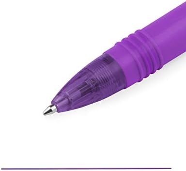 ZEBRA Z-Grip Smooth Mini Retractable Ballpoint Pens - 1.0mm - Violet - Pack of 6