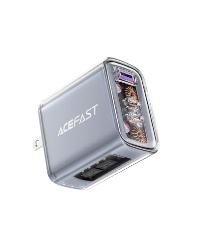 ACEFAST PD65W USB C Charger 3-Port Fast Charger Set for USB C Laptops, Cell Phones and Tablets, Foldable AC Plug...
