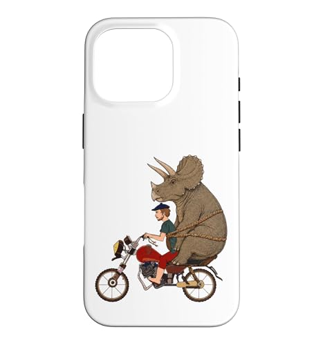 Triceratops �I�[�g�o�C���C�_�[ ���b�h�l�b�N �q���r���[ �q�b�v�X�^�[ �o�C�J�[ �X�}�z�P�[�X iPhone 16 Pro �p
