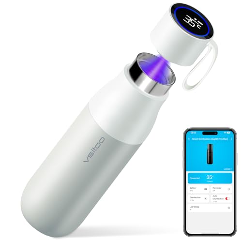 VSITOO 15oz Smart Self Cleaning Water Bottle，Insulated Water Bottle with
