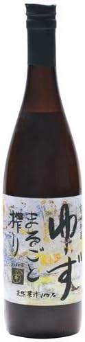Yuzu Marugoto Shibori (Yuzu Juice) - 1 bottle, 25.36 fl oz by Yakami Orchards
