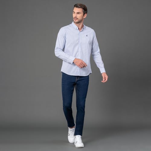 Image of Red Tape Striped Regular Fit Shirt For Men | Comfortable & Stylish