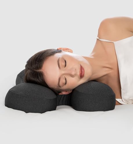 Almohada espuma ajustable tamaño grande gris oscuro miniatura 3