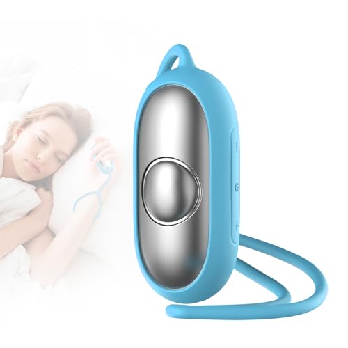 Sleep Aid Device, Micro-Current Sleep Instrument Anxiety Device, Portable Rechargeable Sleep Aid for Anxiety and Insomnia (Blue)