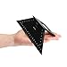 OwnMy Set of 2 Metric Saddle Layout Square Gauge for Woodworking, 45/45 Degree - 90/45 Degree Square Layout Miter Angle Measuring T Ruler, Aluminum Alloy 3D Miter Scriber Template Tool for Carpenter