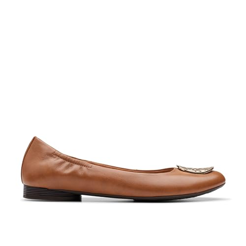 Clarks Collection Women's Loreleigh Ave, Tan Leather, 7 Wide US - image 2