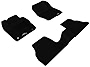 3D MAXpider - L1FR02901509 All-Weather Floor Mas Compatible with Ford Focus 2012-2018 Custom Fit Car Floor Liners, Kagu Series (1st & 2nd Row, Black)