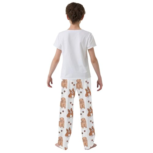 Boys' Pants Cute Dogs Puppies Pets Long Bottoms Jogger Pants Elastic Waist Trousers with Pockets S-XL3