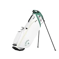 Callaway Golf Hyperlite Zero Ultra Lightweight Stand Bag 2025, Weiß/Grün/Gold