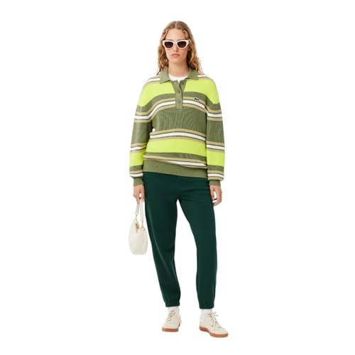 Lacoste Women's Blended Cotton Jogging Pants, Forest Green, 44