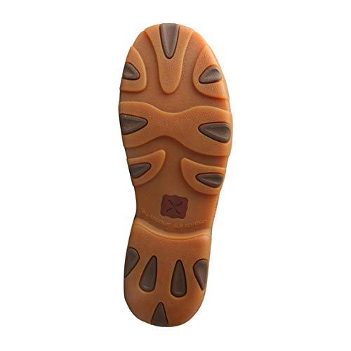 Image of Twisted X Men's Chukka Leather Driving Mocs, Saddle, 14 M