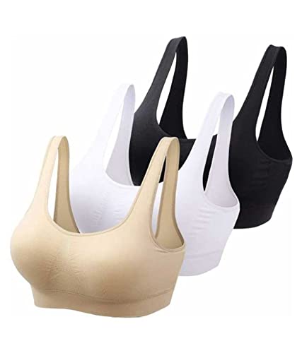 Queen Cotton Lycra Solid Sports Bra (Muticolour Free Size) Multicolour-image-17
