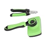 Pet Grooming Brush Nail Clippers Kit Pet Slicker Brush Comb Set, Self-Cleaning Grooming Brush with Nail Clippers for Dogs and Cats, Deshedding Tool, Hair Removal, Pet Supplies – Bild 4