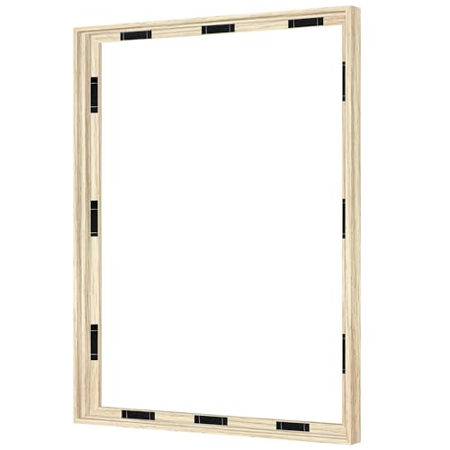 Abtgt Canvas Floating 16x20 Frame with 0.9" Deep, Natural, With Adhesive