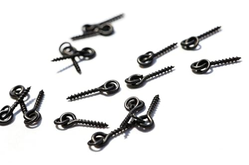 100 tornillos para anzuelos y accesorios de pesca para carpa miniatura 6