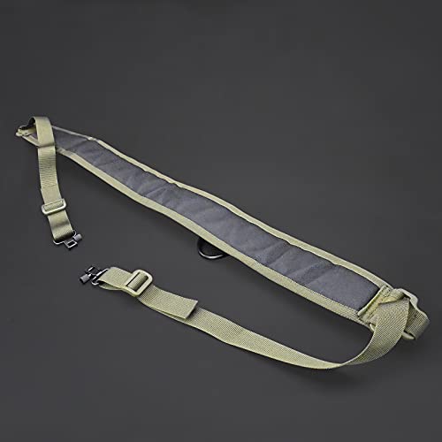 Binboll Shotgun Ammo Sling Adjustable Length 2 Point Gun Slings Holds 25 Shells For 12 Gauge/ 20 Gauge (25 Holes-Green) #TOP4