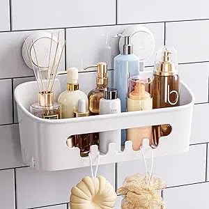 Shower Caddy Suction Shelf Basket Removable Powerful Shower Organizer Suction Cup