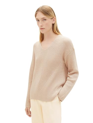 TOM TAILOR Damen Basic Pullover mit V-Ausschnitt – Ansicht 5