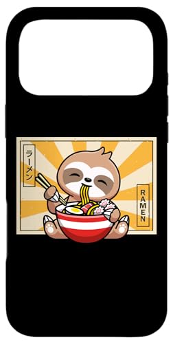 Funny Design Anime Chibi Kawaii Kids Ramen Sloth Lover �X�}�z�P�[�X iPhone 17 Pro Max �p