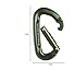 Fusion Climb Contigua II Military Color Edition Grooved Straight Gate Carabineer Ranger, Green