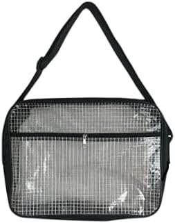 QIAOLIANQIAO ESD 15.7"L x 3.1"W x 11.8"H anti-static clear pvc shoulder bag,cleanroom engineer tool bag, for engineer put computer tool working in clean room 1PCS