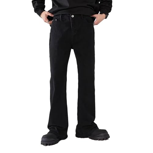 Men's Bell Bottom Jeans Stretch Slim Fit Flared Jeans Vintage Skinny Denim Pants Straight Leg Boot Cut Jeans