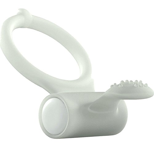 Anneau Power Clit Phosphorescent - Blanc