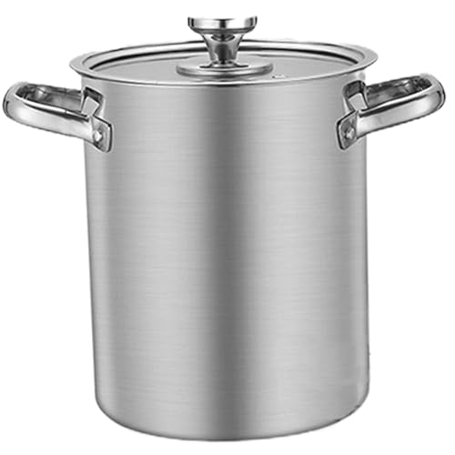 Marmite à frire avec panier et couvercle en acier inoxydable, friteuse à huile pour pâtes, spaghettis, œufs durs, crevettes, frites, type givré.