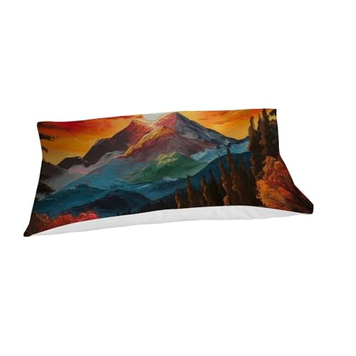 Housse de couette fermeture éclair enfant pour lit simple paysage 3D - 7