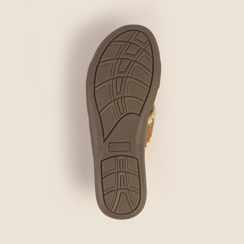 Image of Metro Women's Stylish Cross Strap Slides