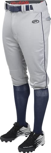 Rawlings Mens Lnchkpp Pant, Grey/Black, Small #TOP3