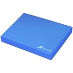 ProsourceFit Exercise Balance Pad – Large Cushioned Non-Slip Foam Mat & Knee Pad for Fitness, Stability Training, Physical Therapy, Yoga 15"x19", Blue
