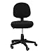 Deisy Dee Computer Office Chair Covers Pure Color Universal Chair Cover Stretch Rotating Chair Slipcovers Cover C091 (black)