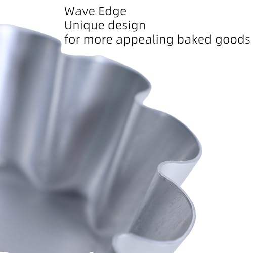 FAQQI 6 Pcs, Large 4.5 Inches Ensaymada Molder Filipino, Bibingka Molder Filipino, Torta Molder – Extra Large Round Cake Pan with Wave Edge for Traditional Filipino Desserts, Perfect for Ensaymada by FAQQI - Image 5