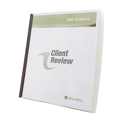 Image of Quartet GBC Slide 'n Bind Frosted Report Covers, Clear, 10 Covers per Pack (W67504)