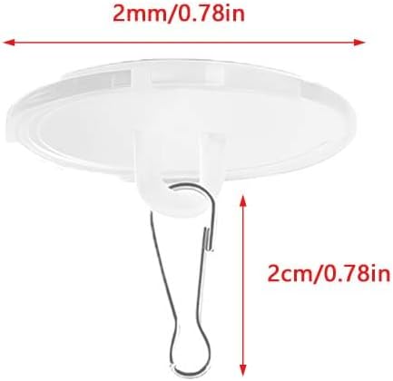 40 Pack Self Adhesive Wall Hook Sticky Ceiling Hooks Small Disc Sticker Hanger for Christmas Festival Wedding Decorations Baloon Storage Display 2cm/0.78”