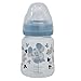 Imagen de BIBERON CUELLO ANCHO 150 ML TETINA SILICONA 3 POSICIONES MICKEY MOUSE FULL OF SMILES