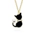 Produktbild XCWXM Kette Damen Blume Wolle Ball Bowknot Fisch Charms Anhänger Emaille Tier Metall Goldkette Halsketten Frauen Halsreif Schmuck