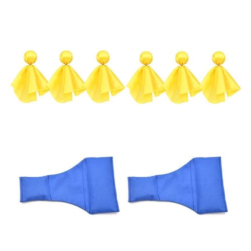 Drapeaux d'arbitre lot de 6, accessoires de fête et col long